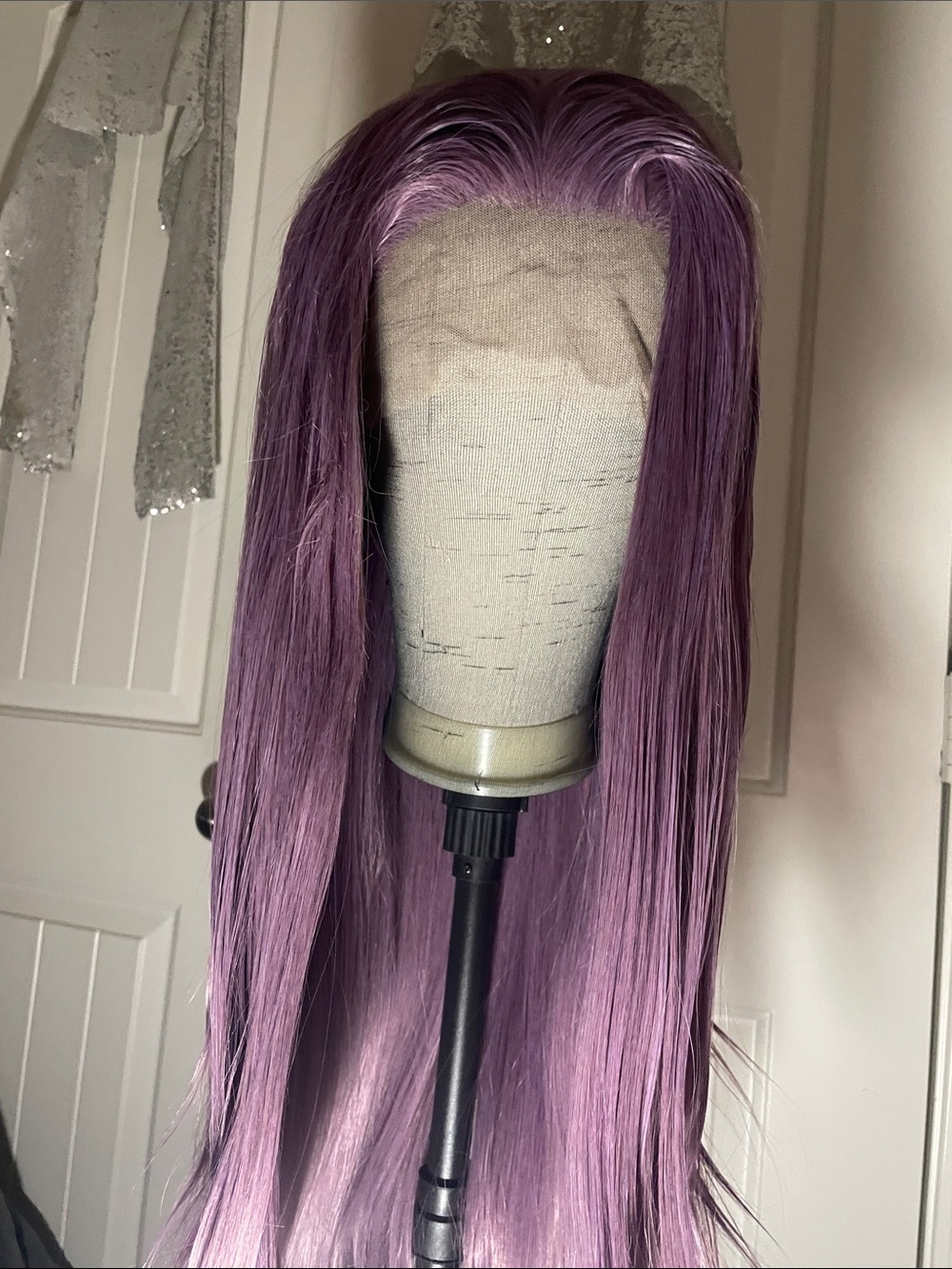13x4 Premium Ash Lavender Lace Front Wig - Picture 16 of 16